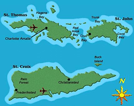 St. Thomas Map